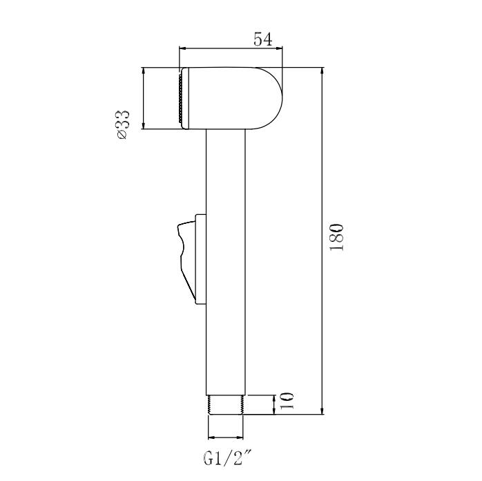 Spruzzatore portatile per bidet per WC CleanSpa