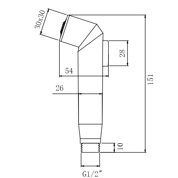 Spruzzatore portatile per WC per bidet