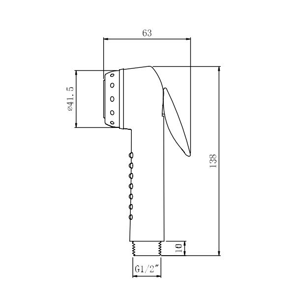 Spruzzatore WC per bidet per pannolini di stoffa