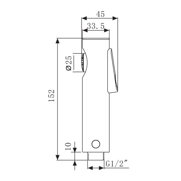Bidet per spruzzatore acqua dolce WC