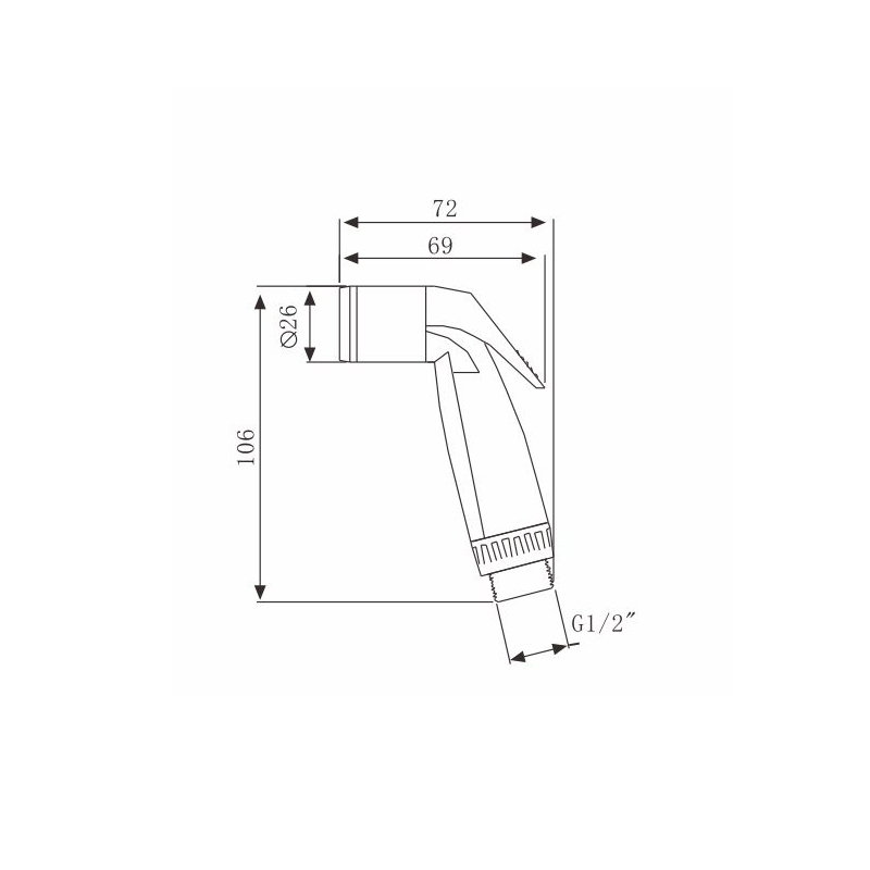 Spruzzatore per WC per bidet Spruzzatore per bidet manuale a testa
